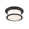 Z-Lite Sonna 3 Light Flush Mount, Matte Black & Matte Opal 2011F16-MB - alternate 2